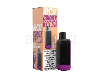 RIOT Connex 1000 předplněná kapsle (Peach Blackberry) 10mg 1ks