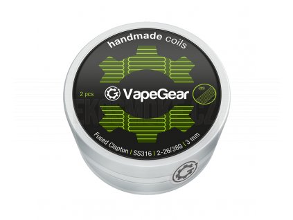 vapegear handmade coils fused clapton ss316 2ks