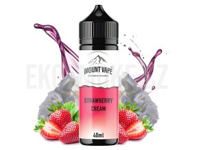 Mount Vape - Shake & Vape - Strawberry Cream - 40ml, produktový obrázek.