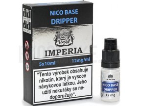 Nikotinová báze CZ IMPERIA Dripper 5x10ml PG30-VG70 12mg