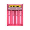 Multifunkční nabíječka baterií - Nitecore Intellicharger Q4 (Pinky Peach)