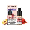 Maryliq Salt Peach Strawberry Watermelon Ice (Broskev, jahoda a vodní meloun) 10ml intenzita nikotinu 20mg tabáková nálepka Kolek Q