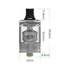 Wotofo COG MTL RTA clearomizér Stříbrná 3ml