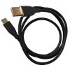 Rychlonabíjecí kabel USB-C 66W 1m černý, produktový obrázek.