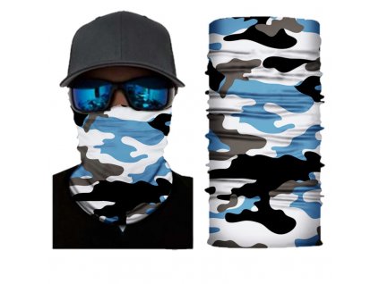 Nákrčník multifunkčný/rúško BLUE CAMO