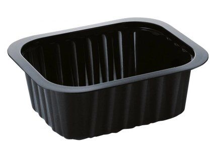 Miska na polévku PP 470 ml černá 138×114×53 mm