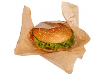 Nepromastitelný papír PE 350x400mm 10kg hnědý kraft