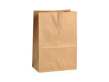 Papírová kapsa 220x110x320mm hnědá kraft 60g (250ks)