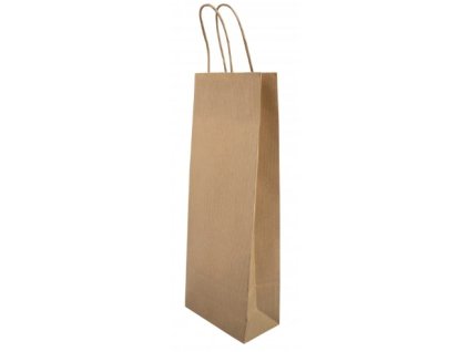 Papírová taška na vino HS 140x80x390mm(100ks)
