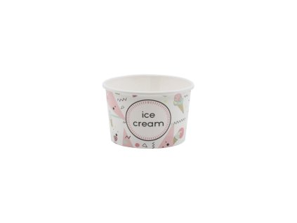 Papírová miska na zmrzlinu 130ml ICE CREAM O 75mm (25ks)
