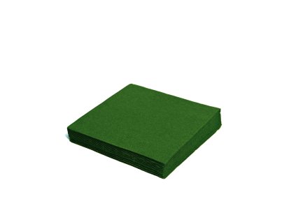 Ubrousky 2-vrstvé, 33x33cm tmavě zeleně (250ks)