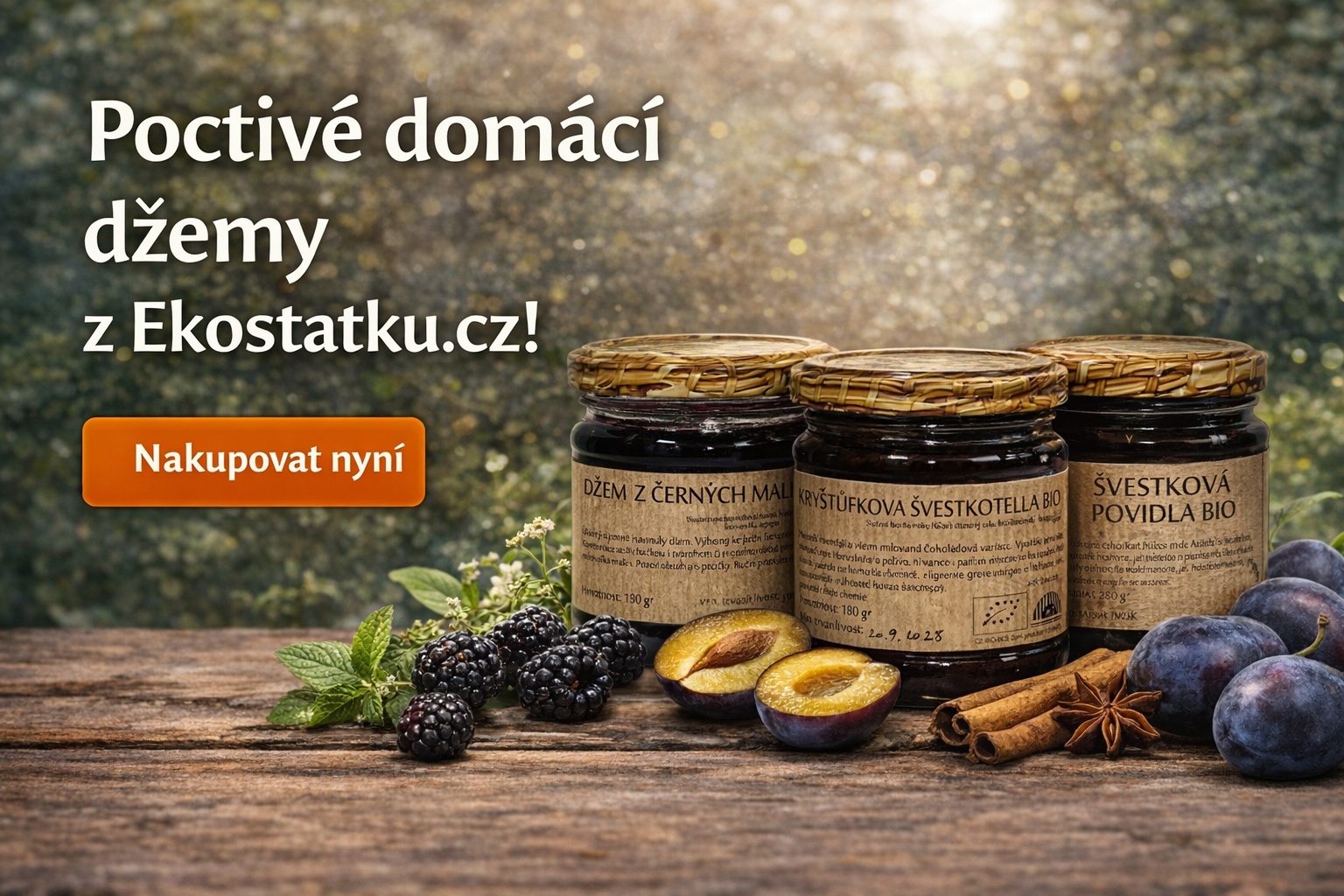 Poctivé domácí džemy z ekostatku