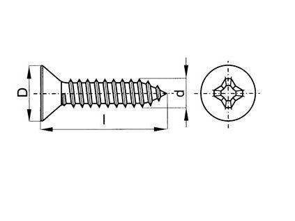 šroub 2,9x13mm