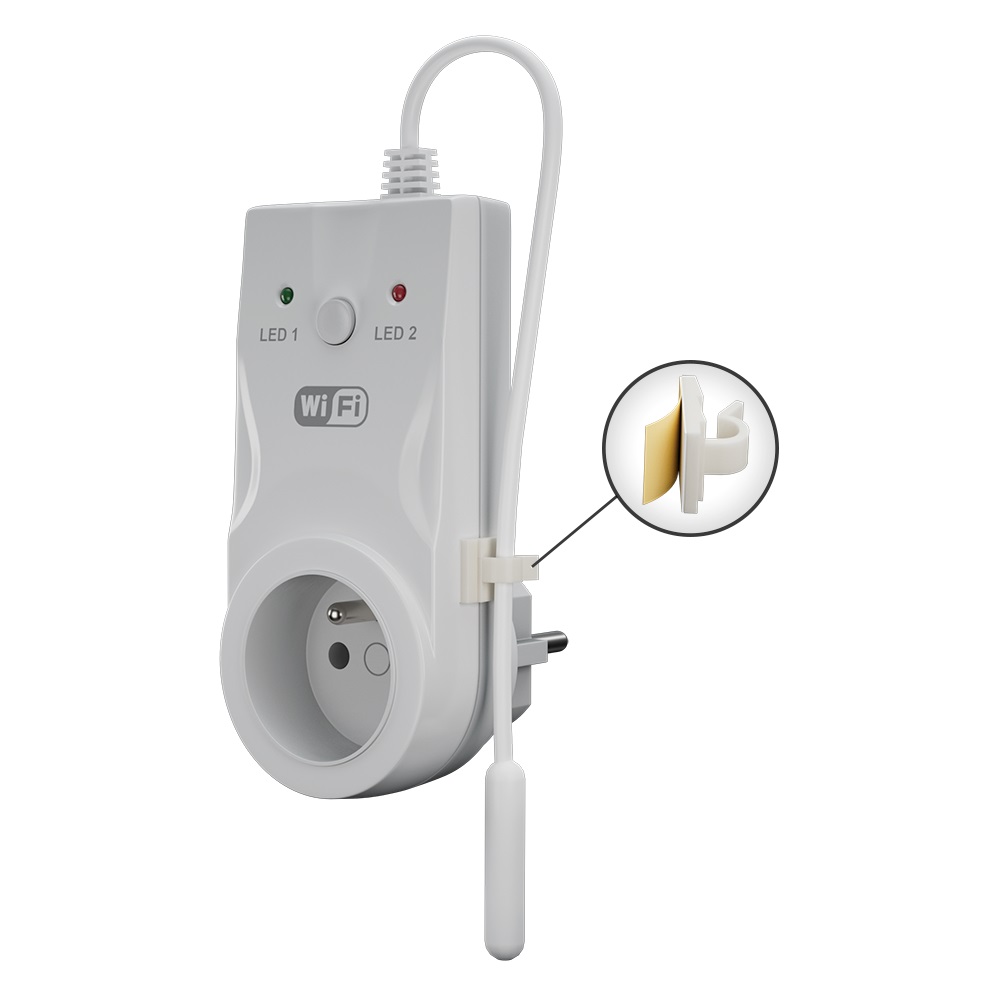 Zásuvkový WIFI termostat