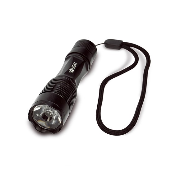 Kovová baterka malá, 1W LED, čierna, 1x AA, WL17