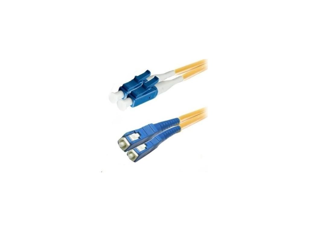 Duplexný patch kábel SM 9/125, OS2, LC-SC, LS0H, 3 m