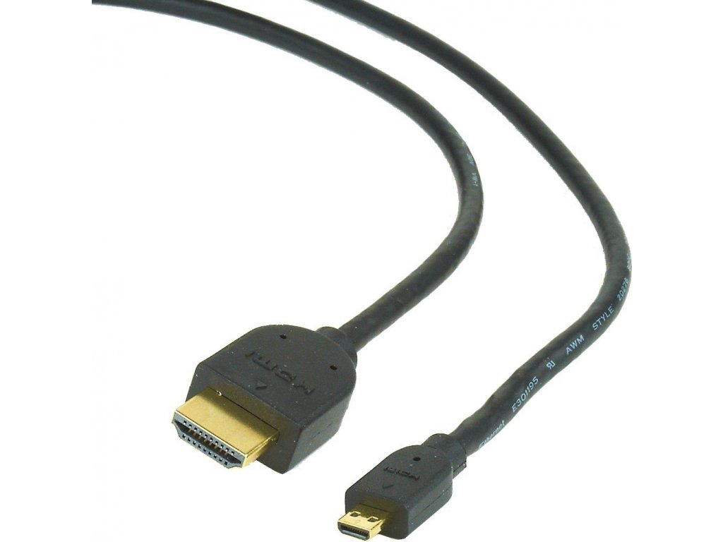 GEMBIRD CABLEXPERT HDMI-HDMI micro kábel 3 m, 1.3, M/M tienené, pozlátené kontakty, čierne