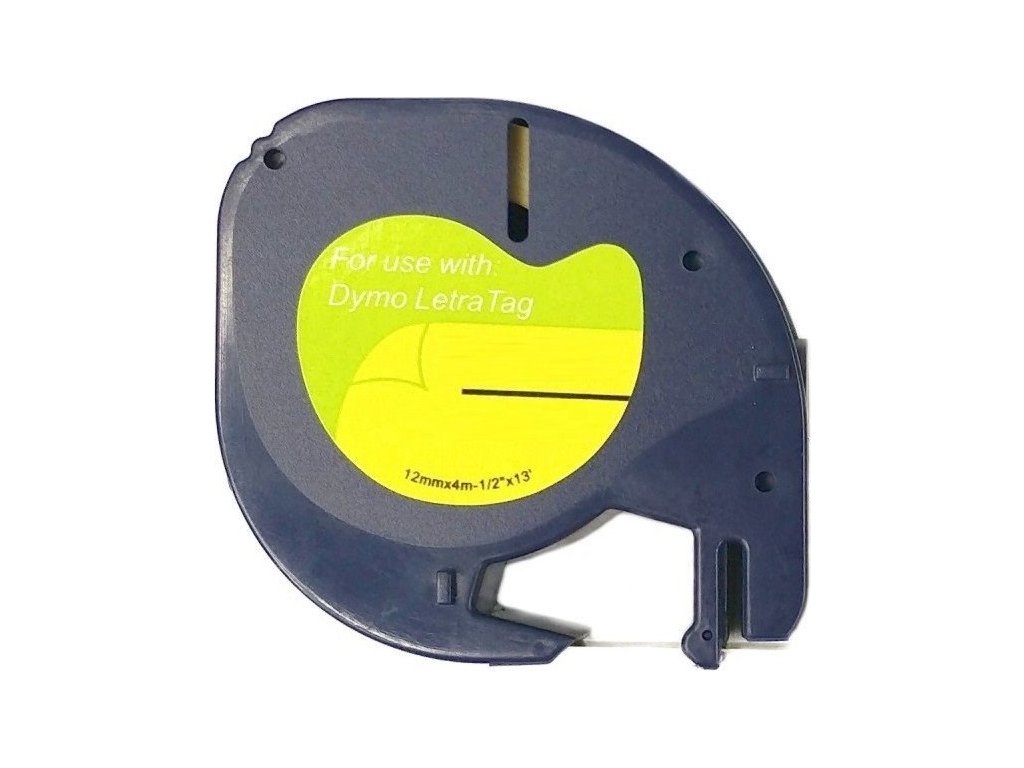 Páska Xerox kompatibilná s DYMO 59421, 12 mm x 4 m, čierna tlač / biele pozadie, LetraTag, papier - ALLPRINT