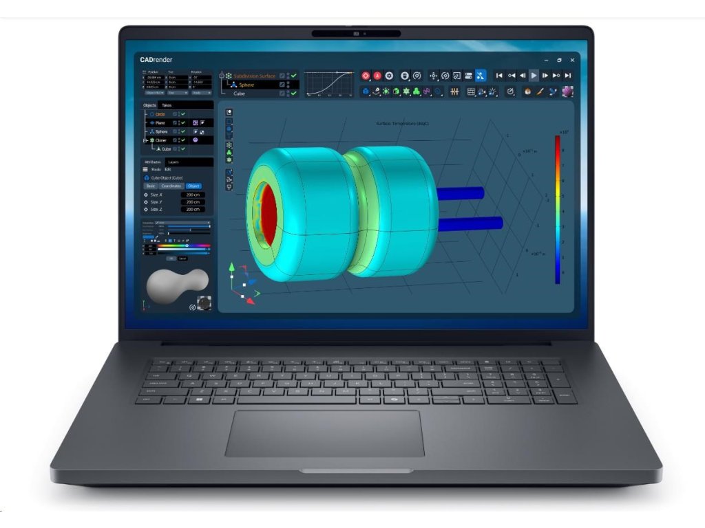 DELL NTB Pro Max Plus 18 MB18250/U7-265HX/32GB/1TSSD/18" QHD+/IR Cam/NVI RTX 2000/280W Type-C/WLAN/Bck Kb/W11P/3Y PS NBD