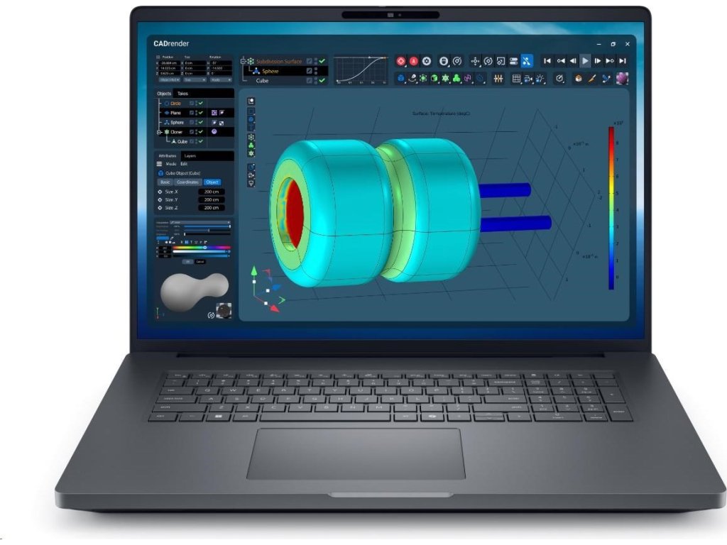 DELL NTB Pro Max Plus 18 MB18250/U9-285HX/64GB/1TSSD/18" QHD+/IR Cam/NVI RTX 3000/280W Type-C/WLAN/Bck Kb/W11P/3Y PS NBD