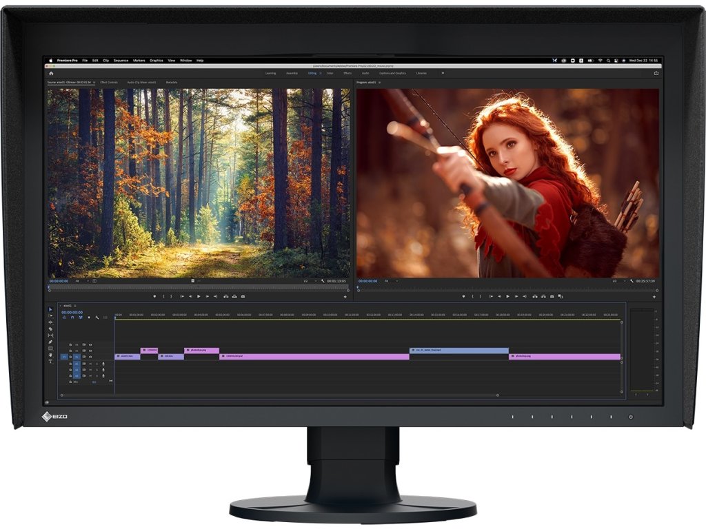 EIZO MT 27" CG2700X ColorEdge, IPS, 3840x2160, 10-bit, 500nit, 1450:1, 13ms, USB-C, DP, HDMI, USB, LAN, autokalibrace