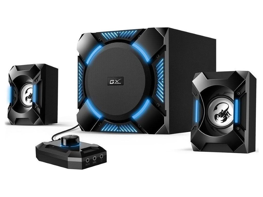GENIUS reproduktory GX GAMING SW-G2.1 1200/ 2.1/ 36W/ černá