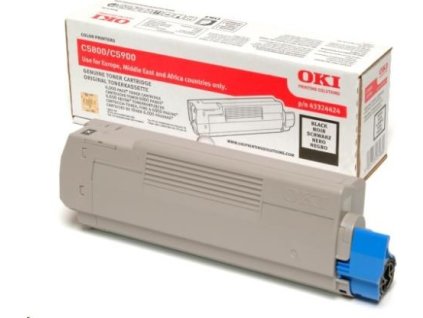 Čierny toner OKI pre multifunkčné zariadenia C5800/C5900/C5550 (6 000 strán)