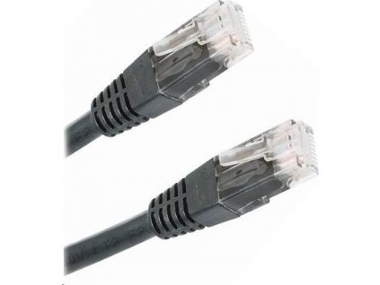 XtendLan patch kábel Cat5E, UTP - 3m, čierny