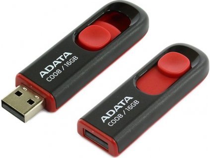 ADATA Flash disk 16GB C008, USB 2.0 Klasická, čierna