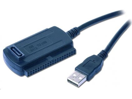 GEMBIRD Kabel adaptér USB 2.0 - IDE 2,5"/3,5" + SATA (redukce + napájecí zdroj)