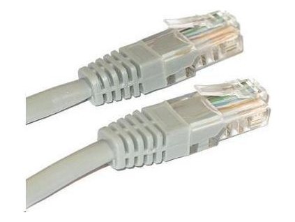 XtendLan patch kábel Cat6, UTP - 10m, sivý