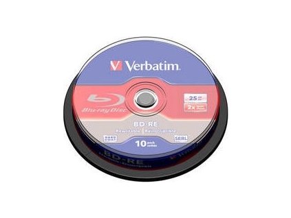 VERBATIM BD-RE SL(10-pack)Blu-Ray/vreteno/2x/25GB