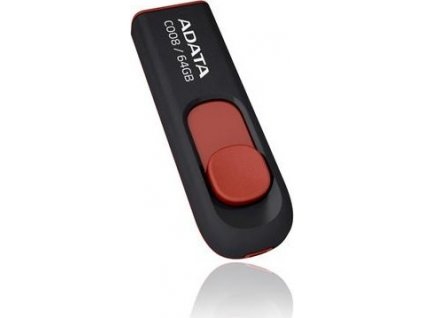 ADATA Flash Disk 64GB C008, USB 2.0 Klasická, čierna
