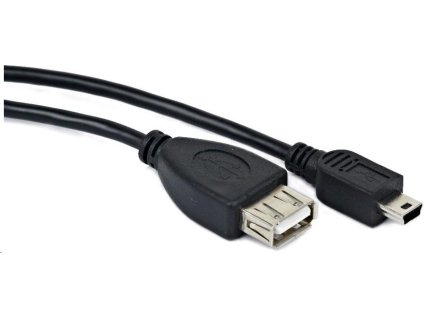 Kábel USB GEMBIRD 2.0 A-Mini B OTG 15 cm (F/M, pre tablet a smartfón)