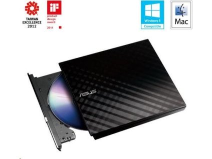ASUS DVD Writer SDRW-08D2S-U LITE/BLACK, externá štíhla DVD-RW, čierna, USB