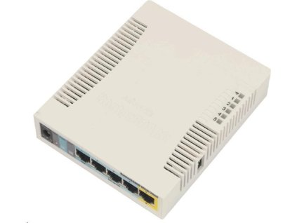 MikroTik RouterBOARD RB951Ui-2HnD, 600MHz CPU, 128MB RAM, 5x LAN, integ. 2.4GHz Wi-Fi, vrátane. Licencia L4