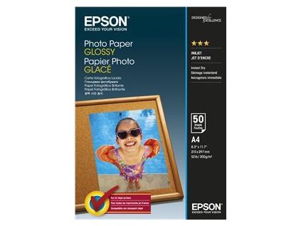 EPSON Papier A4 - fotografický papier lesklý A4 50 listov