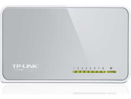 Mini Desktop Switch TP-LINK TL-SF1008D 8-port 10/100M, 8x 10/100M RJ45 ports, Plastic case