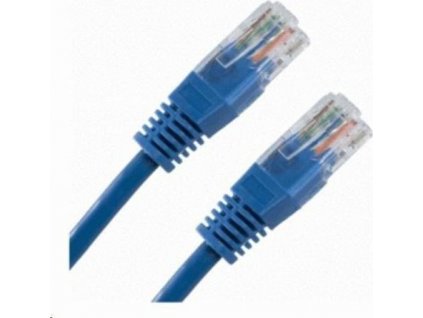 XtendLan patch kábel Cat6, UTP - 0,5m, modrý (predaj po 10 ks)