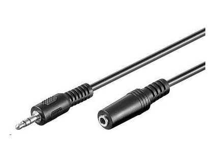 PREMIUMCORD Audio kábel 3,5 mm Jack - Jack predĺženie 5 m (M/F, stereo)