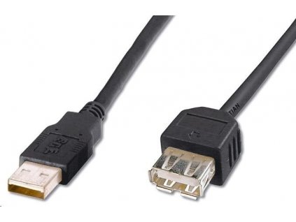 Kábel USB PREMIUMCORD 2.0 A-A 0,2 m (20 cm) predĺženie (M/F)