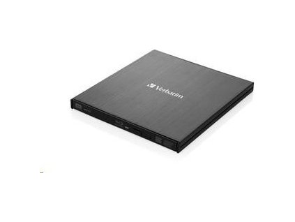 VERBATIM Slimline Blu-ray Rewriter USB 3.0 Bezplatný BR disk 25 GB (CD DVD BD Mdisc)