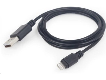 GEMBIRD USB 2.0 Nabíjací a synchronizačný kábel Lightning (IP5 a vyšší), 2 m, čierny