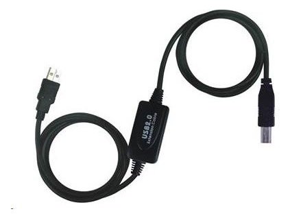 PREMIUMCORD USB 2.0 opakovač a prepojovací kábel A/M-B/M 10m