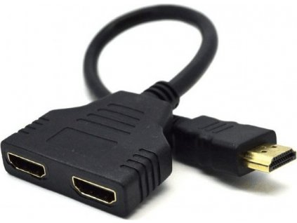 GEMBIRD Dátový rozdeľovač HDMI, pasívny, kábel, 2-cestný