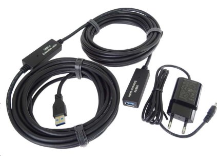 PremiumCord USB 3.0 opakovač a predlžovací kábel A/M-A/F 10 m