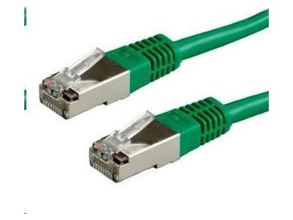 XtendLan patch kábel Cat6A, SFTP, LS0H - 0,3m, zelený (predaj po 10 ks)