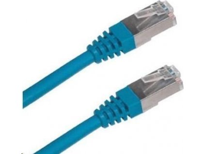 XtendLan patch kábel Cat6A, SFTP, LS0H - 0,5m, modrý (predaj po 10 ks)