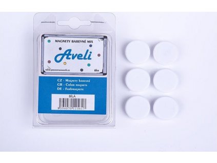 Sada magnetov AVELI, biela