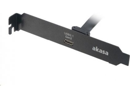 Adaptér AKASA MB interný, USB 3.1, držiak PCI s konektorom typu C, 50 cm